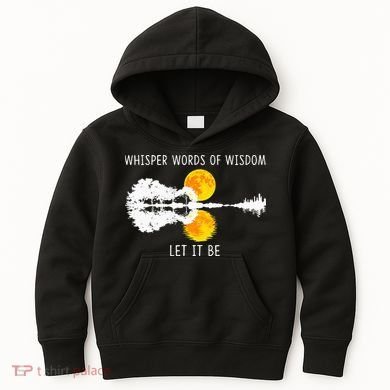 Whisper Words Of Wisdom LetIt Be Guitar Lake Shadow Kids Hoodie