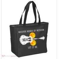 Whisper Words Of Wisdom LetIt Be Guitar Lake Shadow Tote Bag thumb 2