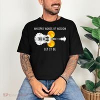 Whisper Words Of Wisdom Let It Be Guitar Lake Shadow Comfort Colors T-Shirt thumb 3