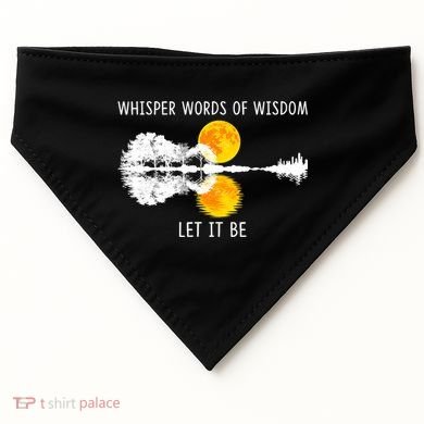 Whisper Words Of Wisdom Let It Be Guitar Lake Shadow USA-Made Doggie Bandana