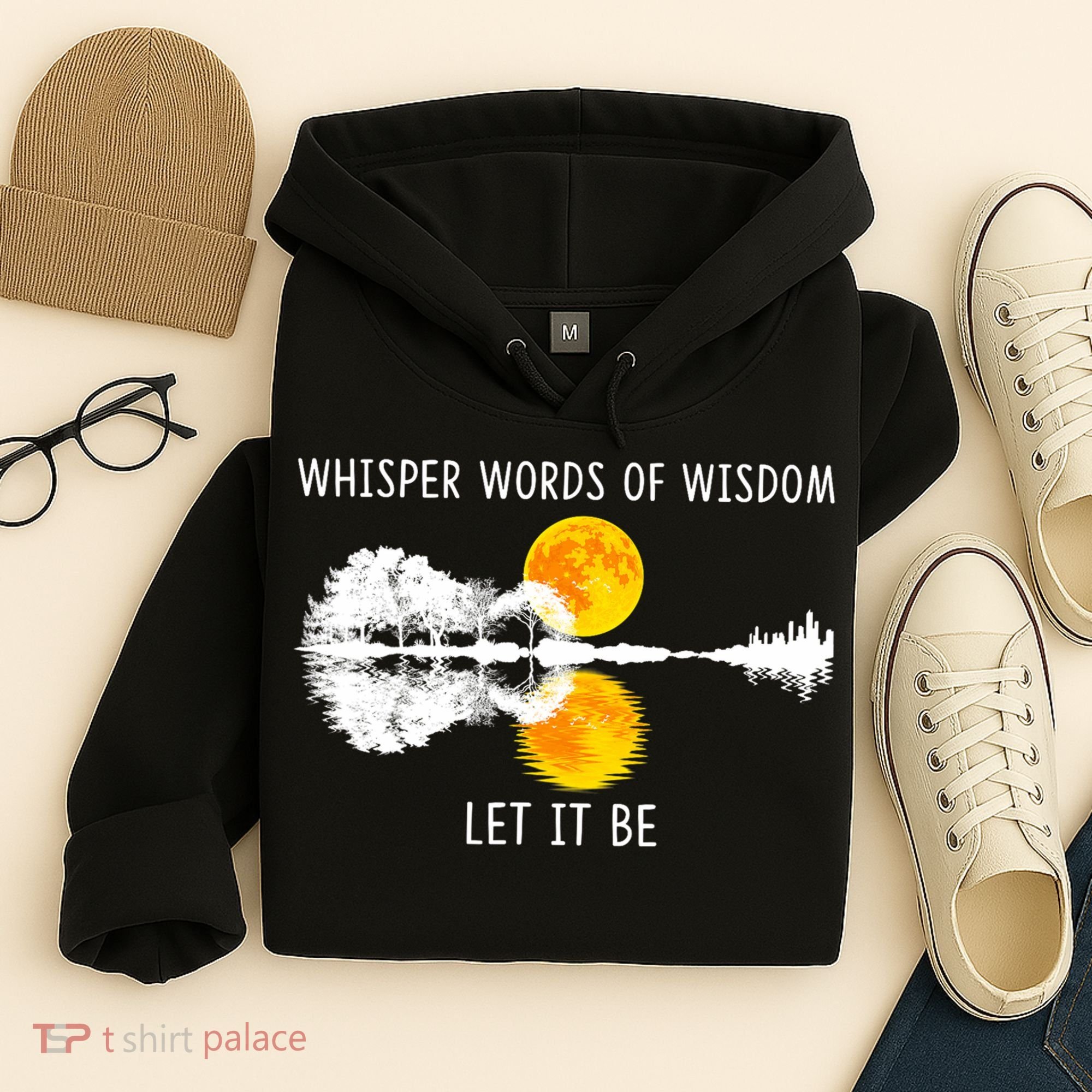 Whisper Words Of Wisdom Let It Be Guitar Lake Shadow Hoodie
