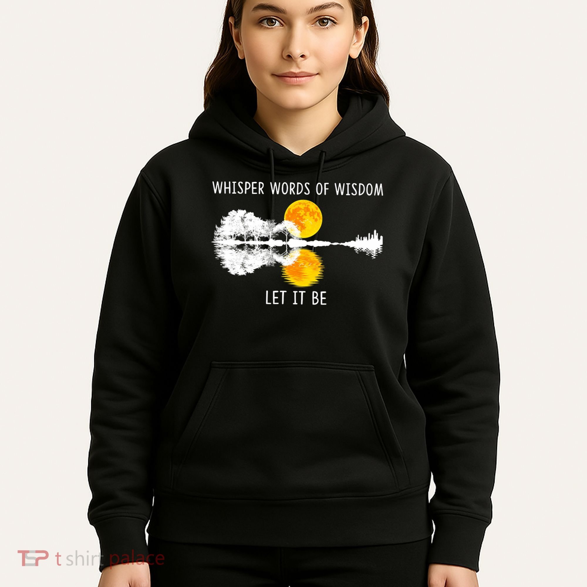 Whisper Words Of Wisdom Let It Be Guitar Lake Shadow Hoodie