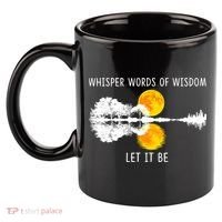 Whisper Words Of Wisdom Let It Be Guitar Lake Shadow 11oz C Handle Ceramic Mug thumb 2