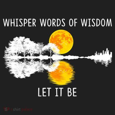 Whisper Words Of Wisdom Let It Be Guitar Lake Shadow 11oz C Handle Ceramic Mug