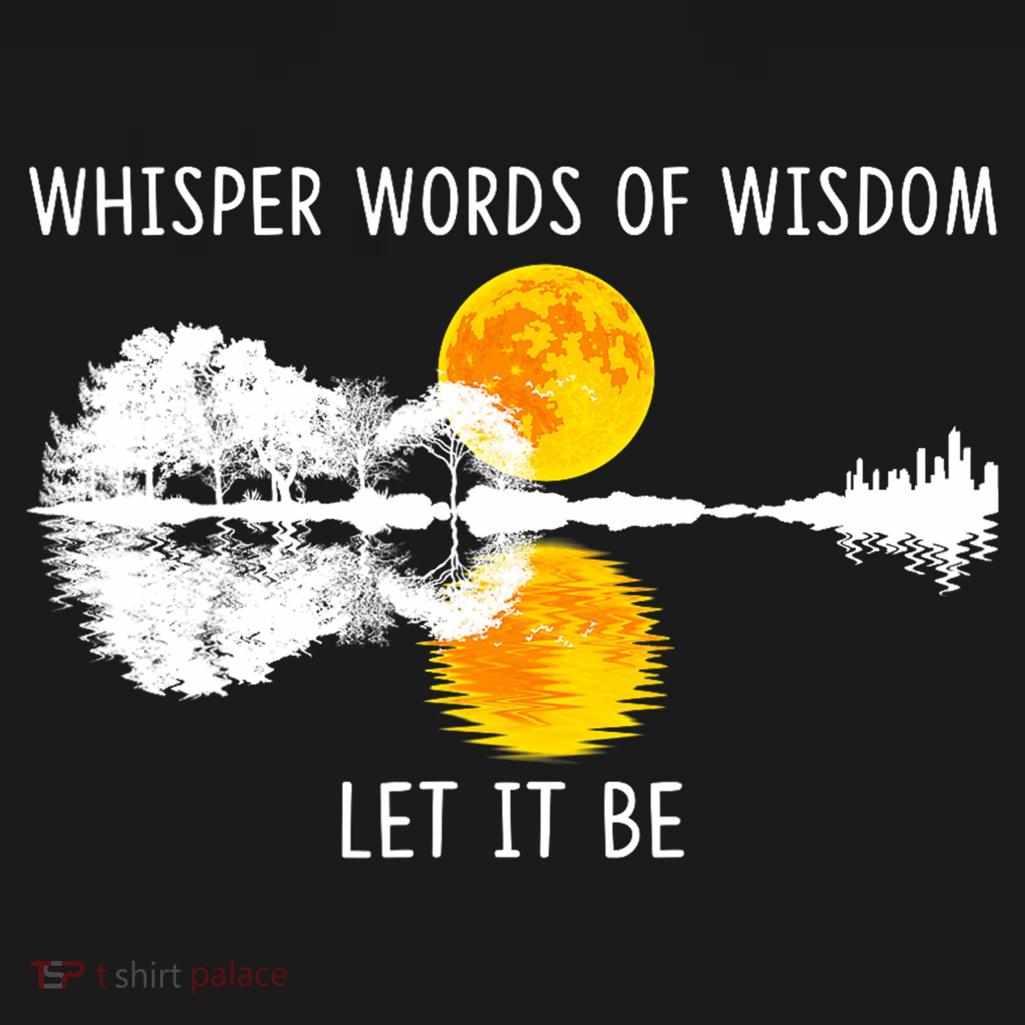 Whisper Words Of Wisdom Let It Be Guitar Lake Shadow Women's Tank Top