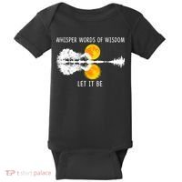 Whisper Words Of Wisdom Let It Be Guitar Lake Shadow Baby Bodysuit thumb 0