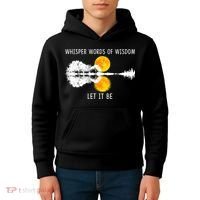 Whisper Words Of Wisdom Let It Be Guitar Lake Shadow Kids Hoodie thumb 4