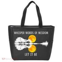 Whisper Words Of Wisdom Let It Be Guitar Lake Shadow Tote Bag thumb 0