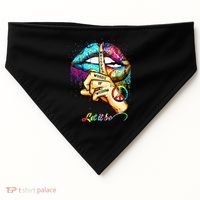 Whisper words of wisdom let peace let funny quotes USA-Made Doggie Bandana thumb 0