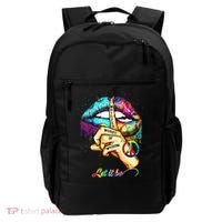 Whisper words of wisdom let peace let funny quotes Backpack thumb 0