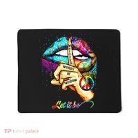 Whisper words of wisdom let peace let funny quotes Mousepad thumb 0