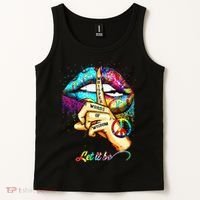 Whisper words of wisdom let peace let funny quotes Tank Top thumb 2