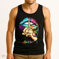 Whisper words of wisdom let peace let funny quotes Tank Top thumb 3