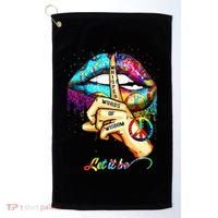 Whisper words of wisdom let peace let funny quotes Golf Towel thumb 0