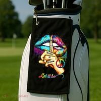 Whisper words of wisdom let peace let funny quotes Golf Towel thumb 2