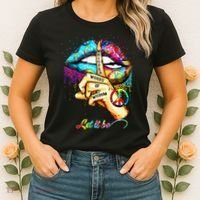 Whisper words of wisdom let peace let funny quotes Women's T-Shirt thumb 2