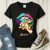 Whisper words of wisdom let peace let funny quotes Women's T-Shirt thumb 3