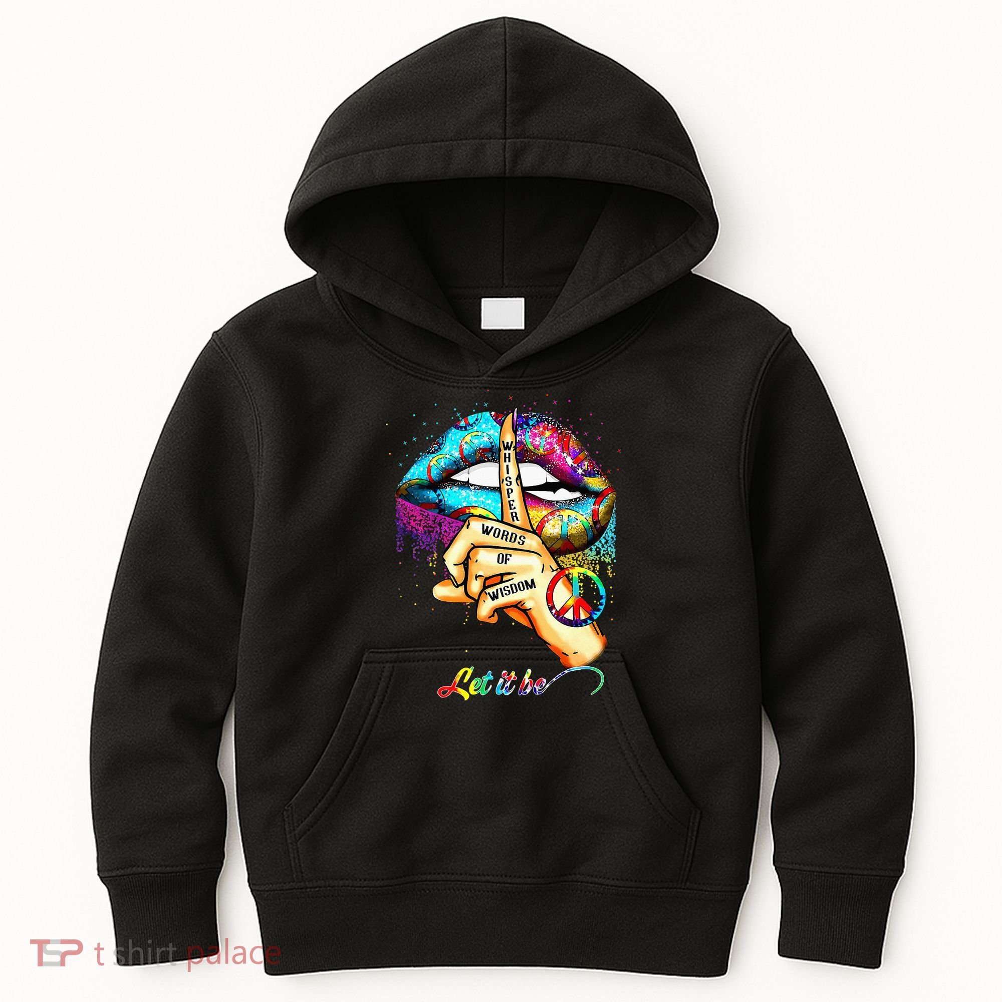 Whisper words of wisdom let peace let funny quotes Kids Hoodie