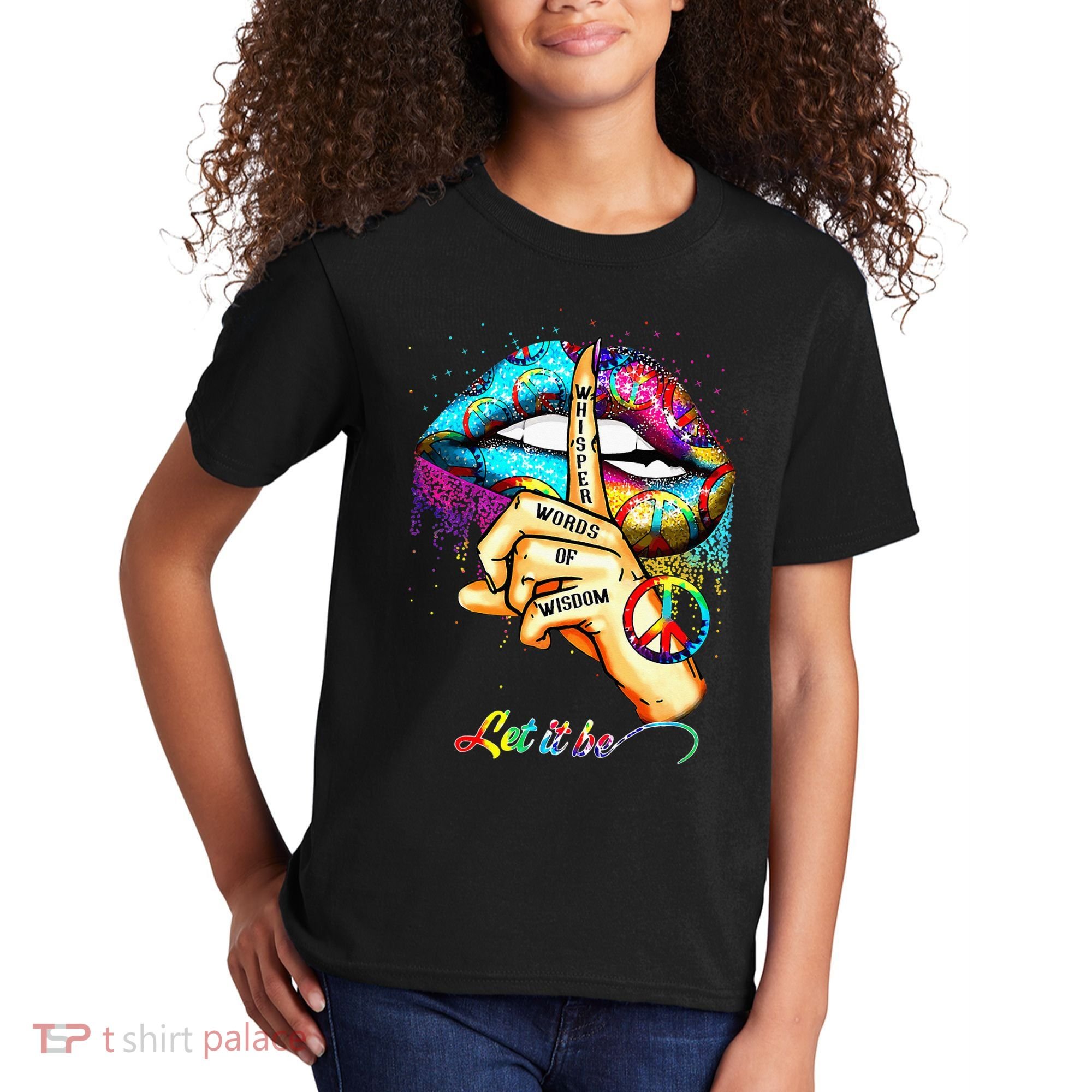 Whisper words of wisdom let peace let funny quotes Kids T-Shirt
