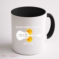 Whisper Words Of Wisdom Letit Be Gift Guitar Lake Shadow Meaningful Gift Coffee Mug thumb 1