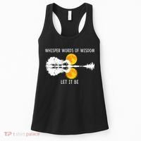 Whisper Words Of Wisdom Letit Be Gift Guitar Lake Shadow Meaningful Gift Women's Tank Top thumb 0