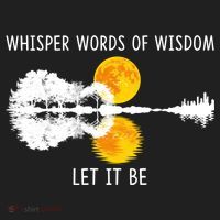 Whisper Words Of Wisdom Letit Be Gift Guitar Lake Shadow Meaningful Gift Golf Towel thumb 3