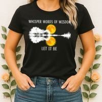 Whisper Words Of Wisdom Letit Be Gift Guitar Lake Shadow Meaningful Gift Women's T-Shirt thumb 2