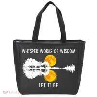 Whisper Words Of Wisdom Letit Be Gift Guitar Lake Shadow Meaningful Gift Tote Bag thumb 0