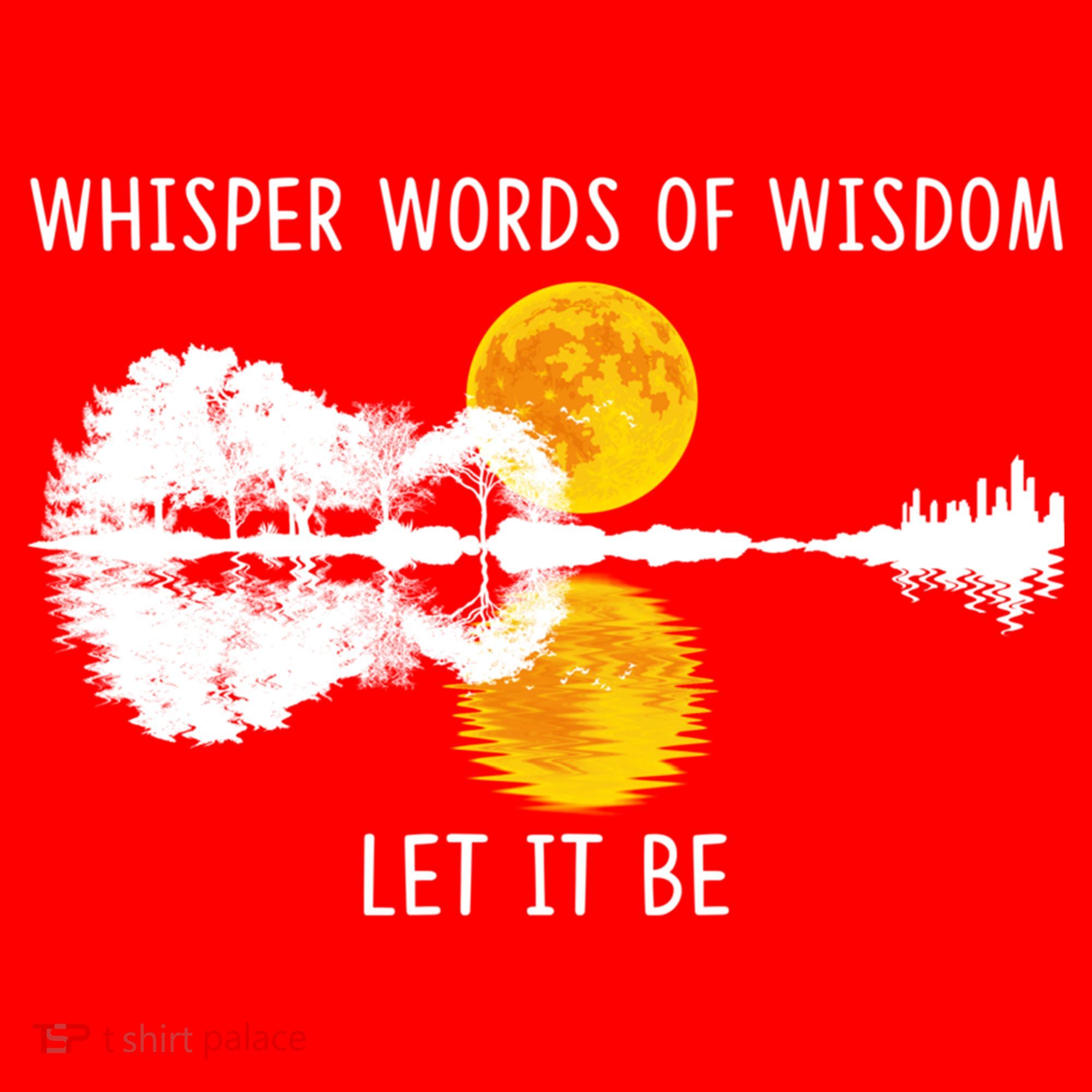 Whisper Words Of Wisdom Letit Be Gift Guitar Lake Shadow Meaningful Gift Santa Hat