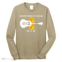 Whisper Words Of Wisdom Letit Be Gift Guitar Lake Shadow Meaningful Gift Long Sleeve Shirt thumb 0