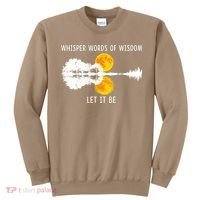 Whisper Words Of Wisdom Letit Be Gift Guitar Lake Shadow Meaningful Gift Sweatshirt thumb 0