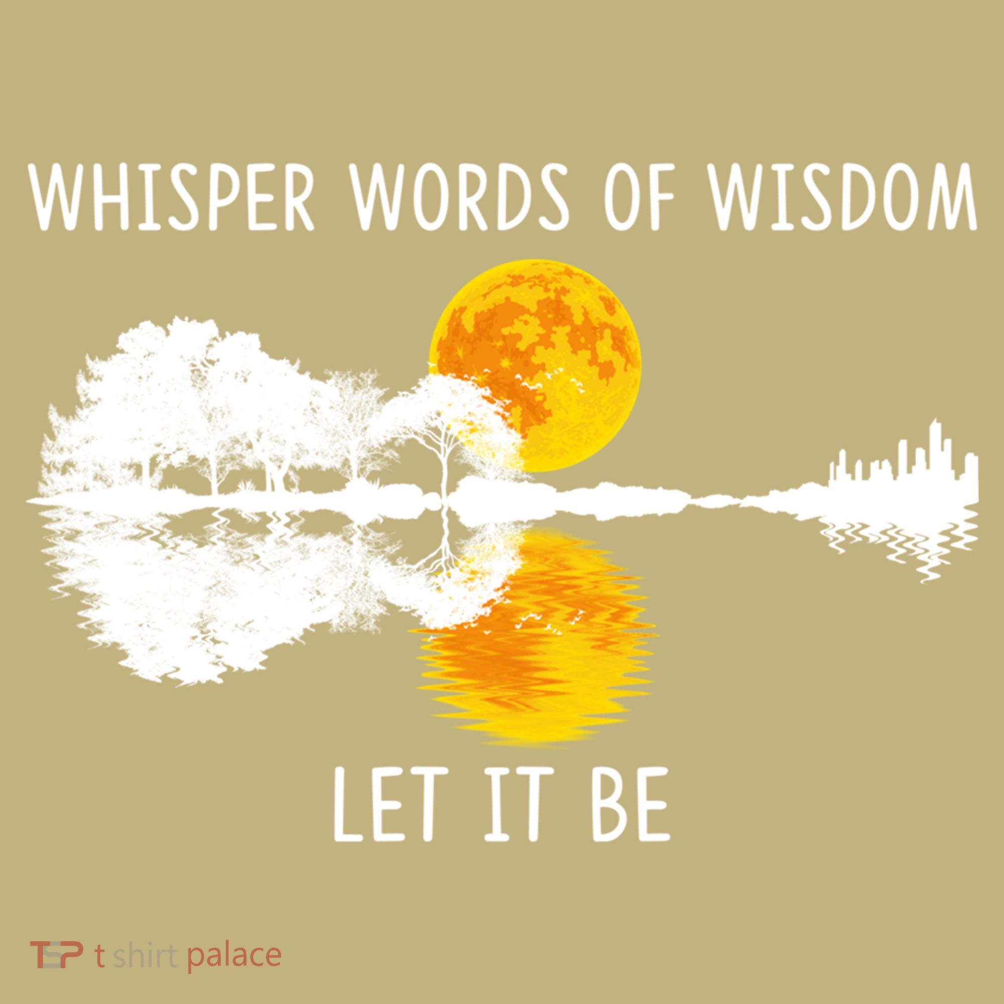 Whisper Words Of Wisdom Letit Be Gift Guitar Lake Shadow Meaningful Gift Mousepad