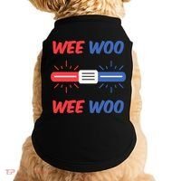 Wee Woo Police Car Funny Doggie Tank thumb 0