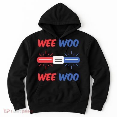 Wee Woo Police Car Funny Hoodie