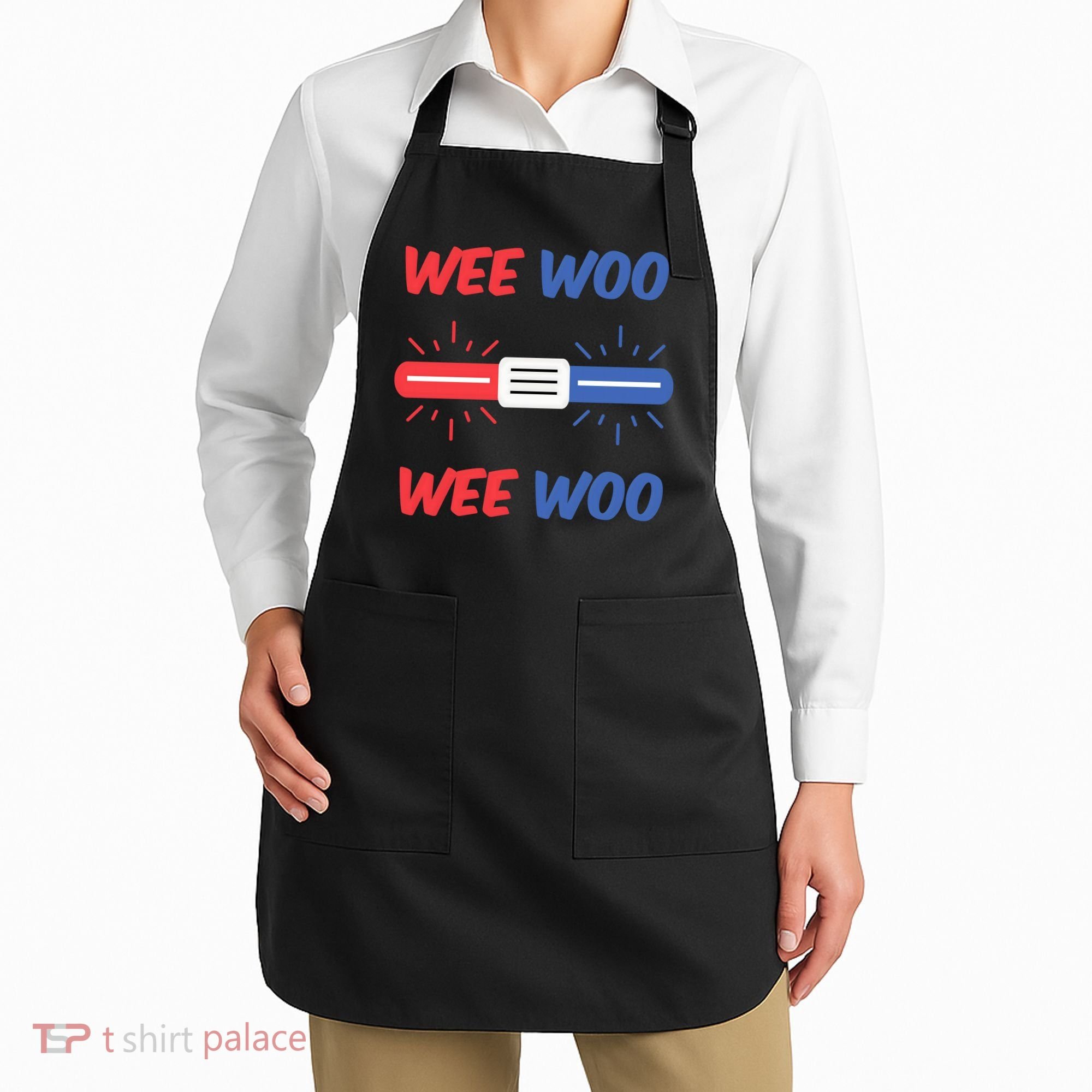 Wee Woo Police Car Funny Apron