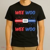 Wee Woo Police Car Funny T-Shirt thumb 3