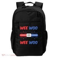 Wee Woo Police Car Funny Backpack thumb 0
