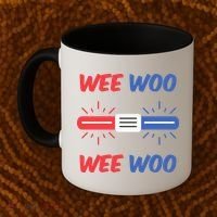 Wee Woo Police Car Funny Coffee Mug thumb 2