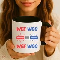 Wee Woo Police Car Funny Coffee Mug thumb 3