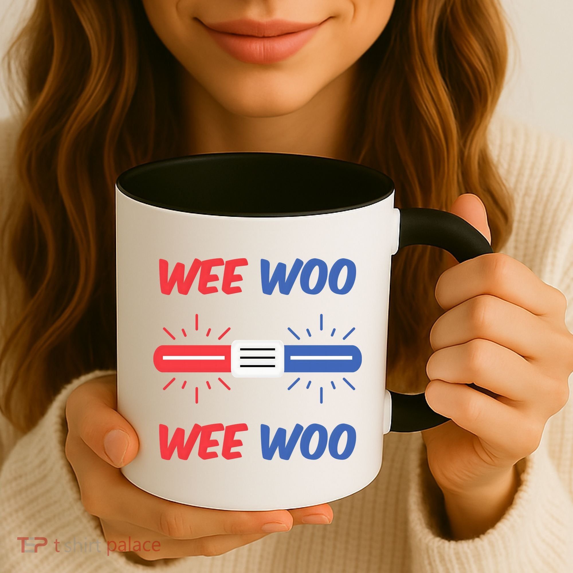 Wee Woo Police Car Funny Coffee Mug