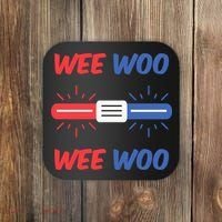 Wee Woo Police Car Funny Coaster thumb 0