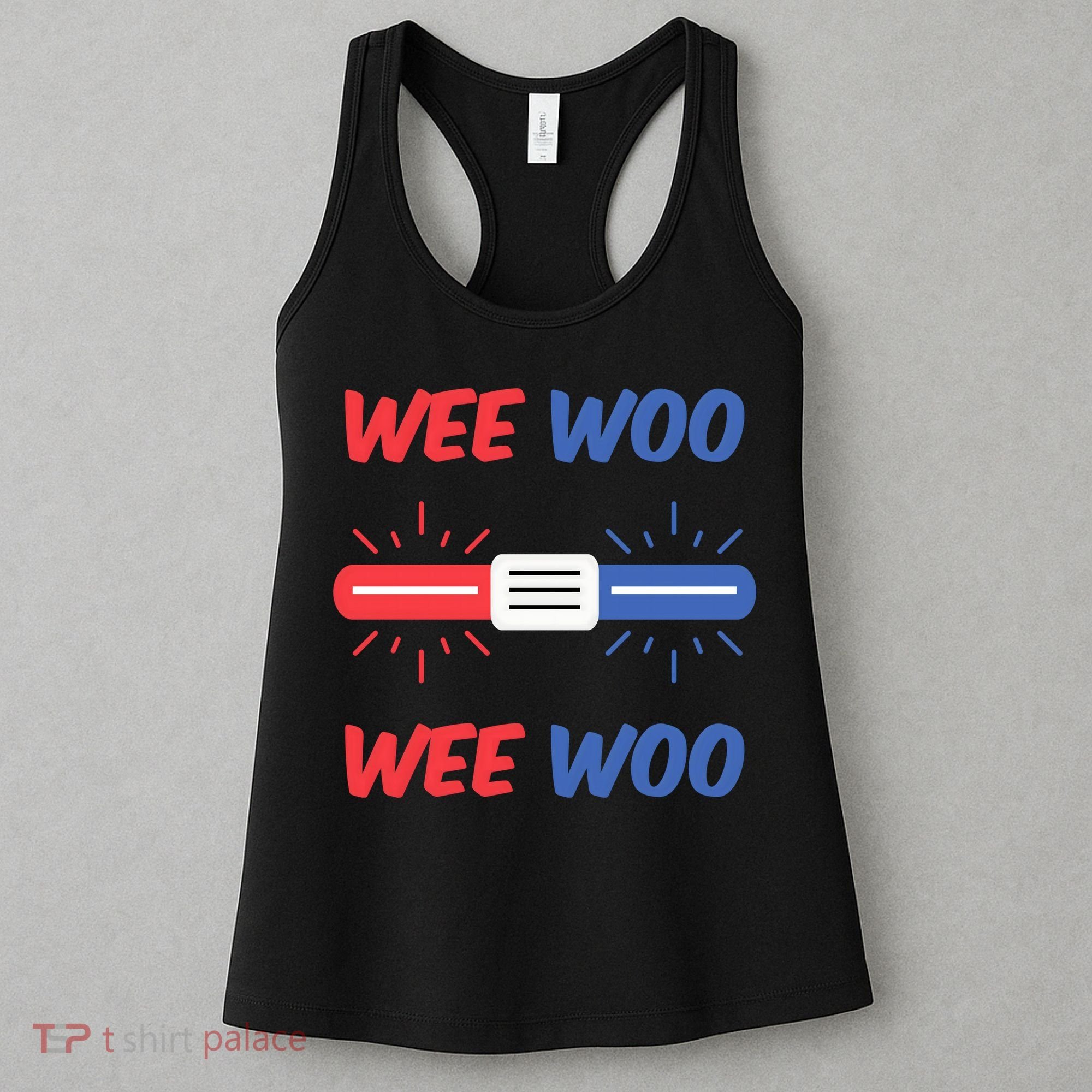 Wee Woo Police Car Funny Women's Tank Top