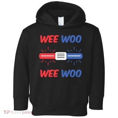 Wee Woo Police Car Funny Toddler Hoodie