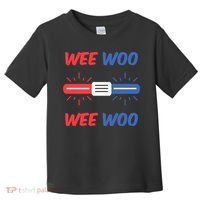 Wee Woo Police Car Funny Toddler T-Shirt thumb 0
