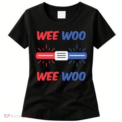 Wee Woo Police Car Funny Women's T-Shirt