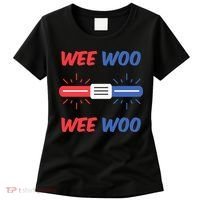 Wee Woo Police Car Funny Women's T-Shirt thumb 0