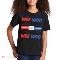 Wee Woo Police Car Funny Kids T-Shirt thumb 2