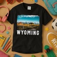 Wyoming Wyoming Pride Wyoming Native Kids T-Shirt thumb 3