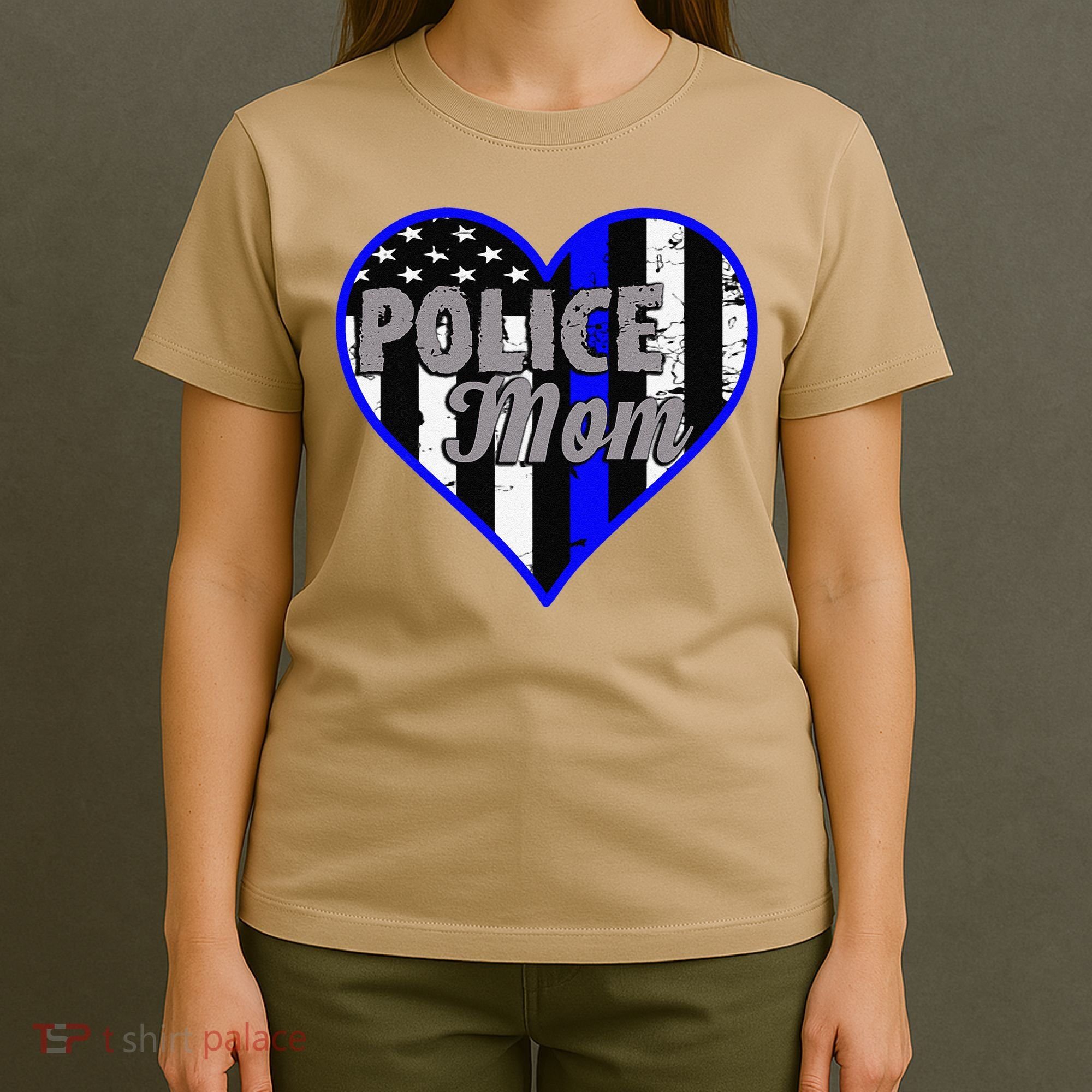 Womens Women's Police Mom Law Enforcement Mother's Day Gift T-Shirt