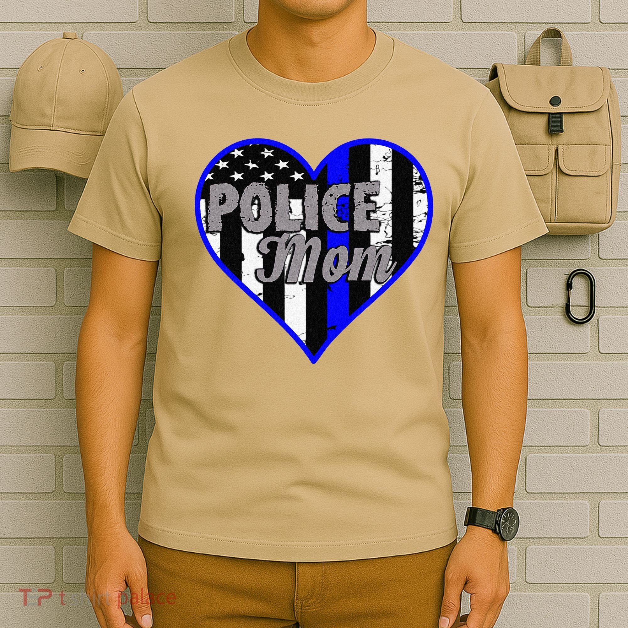 Womens Women's Police Mom Law Enforcement Mother's Day Gift T-Shirt
